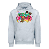 Heather Grey teacher off duty Urban Hoodie - NancyCooperArtShop