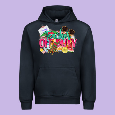 Teacher Off Duty Urban Hoodie Designed By Nancycooperartshop