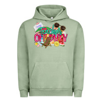 Pigment Oil Green teacher off duty Urban Hoodie - NancyCooperArtShop