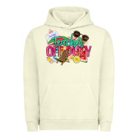 Pigment Pistachio teacher off duty Urban Hoodie - NancyCooperArtShop