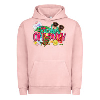 Pigment Salmon teacher off duty Urban Hoodie - NancyCooperArtShop