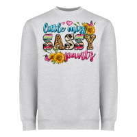 Heather Grey western little miss sassy pants Heavyweight Sweatshirt - Zillion Design Studio