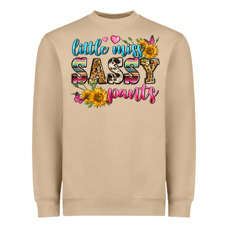 Western Little Miss Sassy Pants Heavyweight Sweatshirt by Zillion Design Studio | Teevron