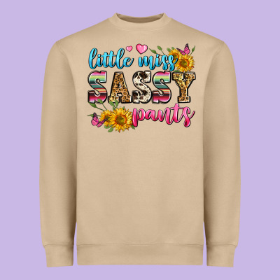Western Little Miss Sassy Pants Heavyweight Sweatshirt Designed By Zillion Design Studio