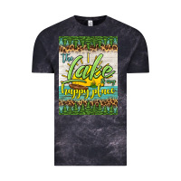 Cloud Black the lake is my happy place air freshener Vintage Tee - HRA Design Shop