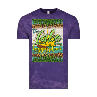 Cloud Purple the lake is my happy place air freshener Vintage Tee - HRA Design Shop