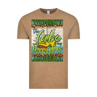 The Lake Is My Happy Place Air Freshener Vintage Tee | Teevron