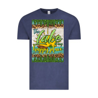 Vintage Denim the lake is my happy place air freshener Vintage Tee - HRA Design Shop