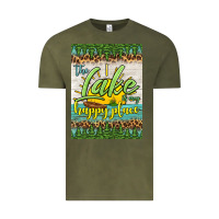Vintage Olive the lake is my happy place air freshener Vintage Tee - HRA Design Shop