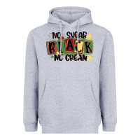 Heather Grey no sugar black no cream Heavyweight Hoodie - MaliasSmallBusiness