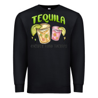 Black tequila cheaper than therapy Premium Sweatshirt - MaliasSmallBusiness