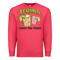 Cardinal tequila cheaper than therapy Premium Sweatshirt - MaliasSmallBusiness