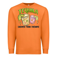 Carrot tequila cheaper than therapy Premium Sweatshirt - MaliasSmallBusiness