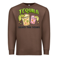 Chestnut tequila cheaper than therapy Premium Sweatshirt - MaliasSmallBusiness