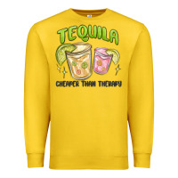 Lemon tequila cheaper than therapy Premium Sweatshirt - MaliasSmallBusiness