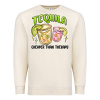 Sandshell tequila cheaper than therapy Premium Sweatshirt - MaliasSmallBusiness