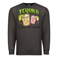 Smoke tequila cheaper than therapy Premium Sweatshirt - MaliasSmallBusiness