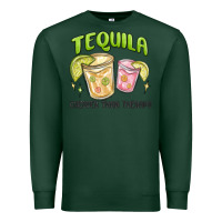 Sports Green tequila cheaper than therapy Premium Sweatshirt - MaliasSmallBusiness