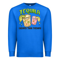 True Royal tequila cheaper than therapy Premium Sweatshirt - MaliasSmallBusiness