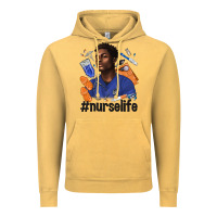 Vintage Mustard afro man nurse life Vintage Hoodie - texasbilliewilder