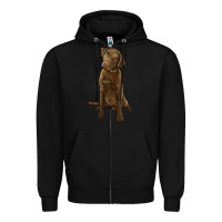 Black chesapeake bay retriever Zipper Hoodie - LillyAllenDesigns
