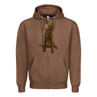 Chestnut chesapeake bay retriever Zipper Hoodie - LillyAllenDesigns