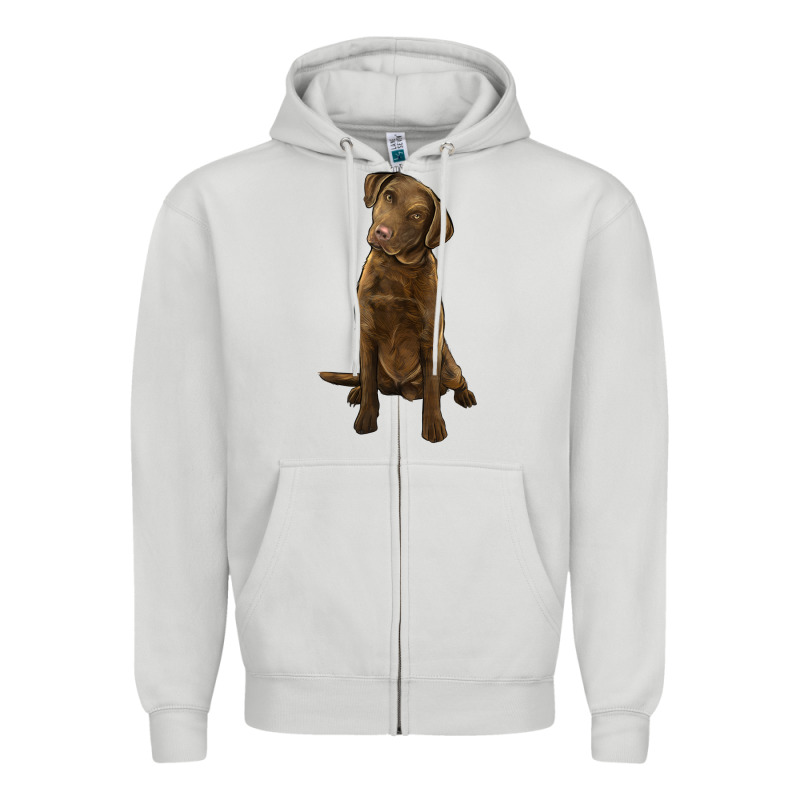 Chesapeake Bay Retriever Zipper Hoodie by LillyAllenDesigns | Teevron
