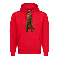 Red chesapeake bay retriever Zipper Hoodie - LillyAllenDesigns