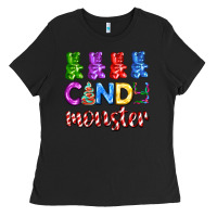 Black candy monster with jelly bear Ladies Tee - AdoDesignShop