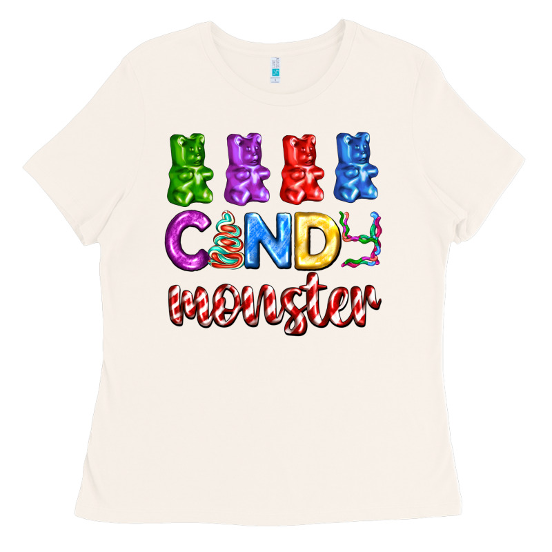 Candy Monster With Jelly Bear Ladies Tee by AdoDesignShop | Teevron