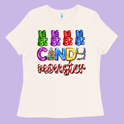 Candy Monster With Jelly Bear Ladies Tee Designed By Adodesignshop