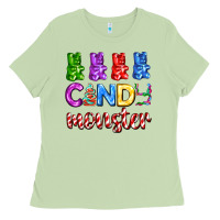 Matcha candy monster with jelly bear Ladies Tee - AdoDesignShop