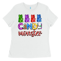 White candy monster with jelly bear Ladies Tee - AdoDesignShop