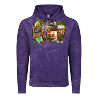 Cloud Purple safari cartoon characters coffee cups Vintage Hoodie - Zillion Design Studio