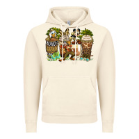 Vintage Artic safari cartoon characters coffee cups Vintage Hoodie - Zillion Design Studio