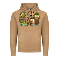 Vintage Camel safari cartoon characters coffee cups Vintage Hoodie - Zillion Design Studio
