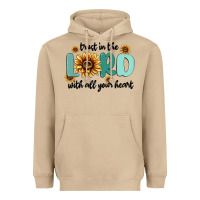Mushroom trust in the lord with all your heart Heavyweight Hoodie - MaliasSmallBusiness