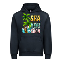 Navy Sea you soon Urban Hoodie - NancyCooperArtShop