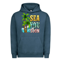 Pigment Midnight Navy Sea you soon Urban Hoodie - NancyCooperArtShop