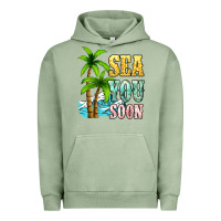 Pigment Oil Green Sea you soon Urban Hoodie - NancyCooperArtShop