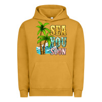 Pigment Peanut Butter Sea you soon Urban Hoodie - NancyCooperArtShop