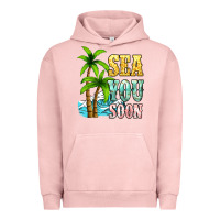 Pigment Salmon Sea you soon Urban Hoodie - NancyCooperArtShop