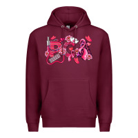 Burgundy pca breast cancer patient care assistant Premium Hoodie - LillyAllenDesigns