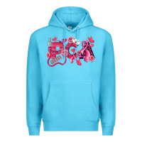 Ocean Blue pca breast cancer patient care assistant Premium Hoodie - LillyAllenDesigns
