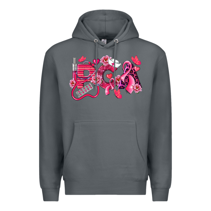 Pca Breast Cancer Patient Care Assistant Premium Hoodie by LillyAllenDesigns | Teevron