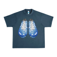 Midnight Navy blue cleats fa element Urban Heavy Tee - FaDigitalArtStudio