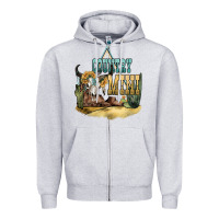 Heather Grey country mini Zipper Hoodie - NancyCooperArtShop