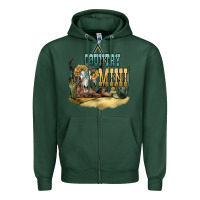 Sports Green country mini Zipper Hoodie - NancyCooperArtShop