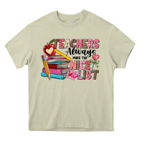 Mossy Teachers Always Make The Nice List Heavy Core Tee - CowhideDigitalArt