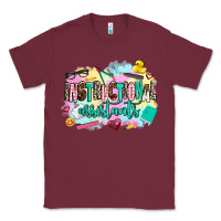 Burgundy instructional assistant's Classic Tee - AdoDesignShop